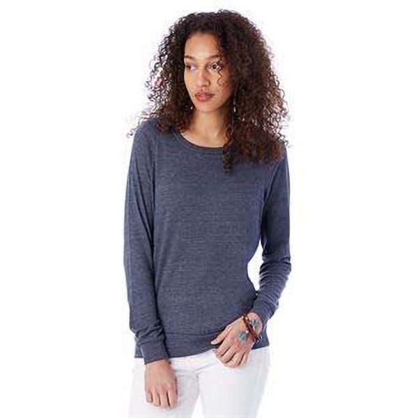 Alternativa kläder Dam/Dam Eco-Jersey Slouchy Pullover X Eco Ivory Eco True Navy M