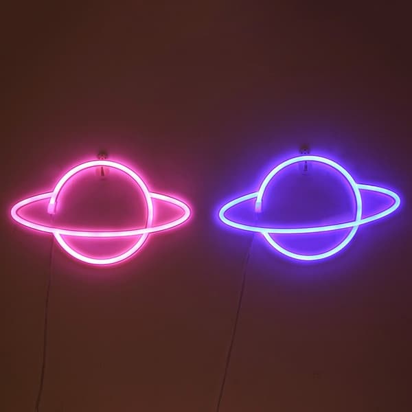 LED planet modellering lampe rom fest dekorasjon arrangement blue