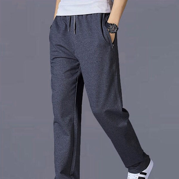 Treenaushousut, miesten keskipainoiset suorat treenaushousut dark gray XL