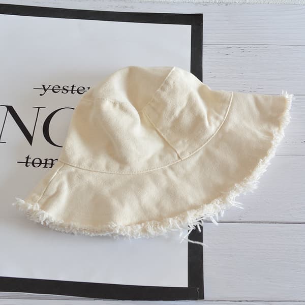 Beige Mønstret Bøllehat Unisex