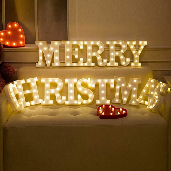 Dekorativ LED Light Up Number, Light Up Number Skylt för Nattljus Bröllop Födelsedagsfest Jul Hem Bar - Letter Lights-Q