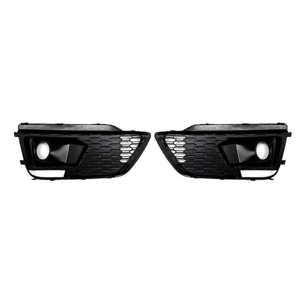 Svart bil front støtfanger grill tåkelys deksel grill for Q5L 2018-2020 RSQ5 stil grill