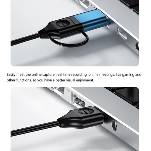 4K Audio Video Capture Card USB3.0 HD Multimedia Interface til USB C Video Capture Adapter til Gaming Live Streaming Z29C