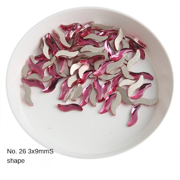 Negledekorationer til Nail Art Bundbor Rose Series Glasbor Love Diamond 29# 26#