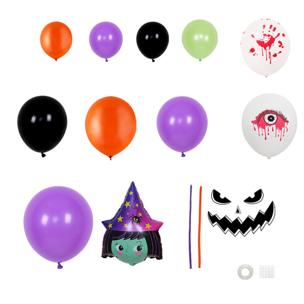 Halloween Ballonger Ballonger Fladdermusdekorationer Fladdermusfolieballonger