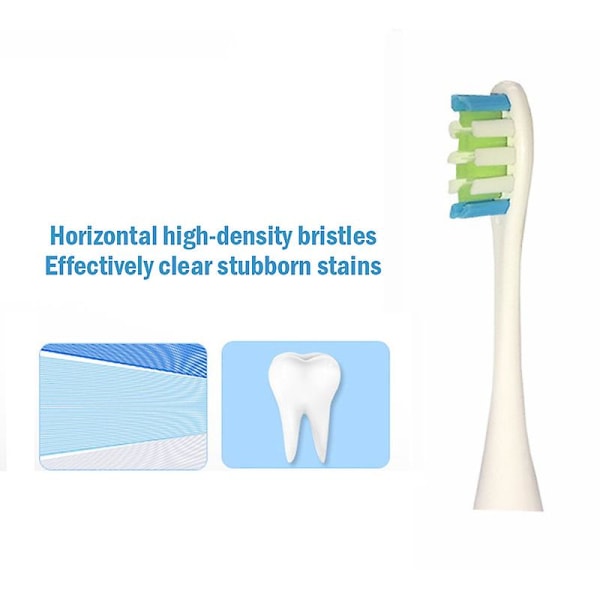 10 st utbyteshuvuden för elektriska tandborstar som är kompatibla med Oclean-modeller