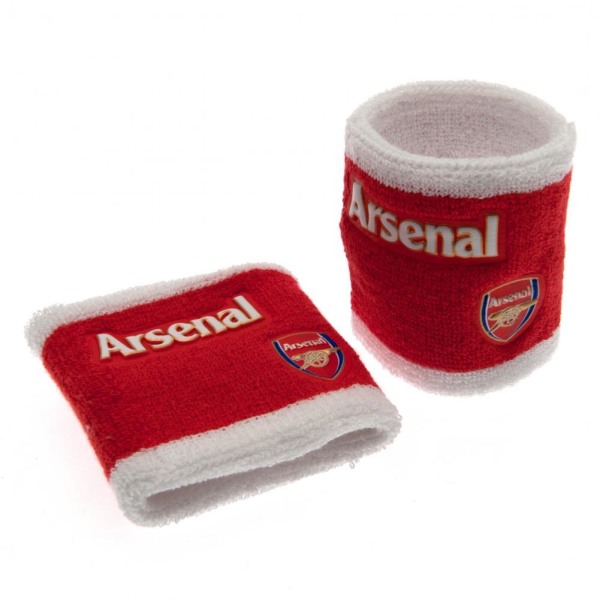 Arsenal FC officiella armband (set med 2)  Röd Red One Size