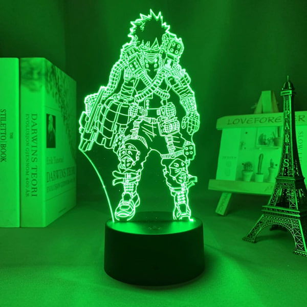 My Hero Academia Lamp, My Hero Academia Födelsedagsdekorationer,