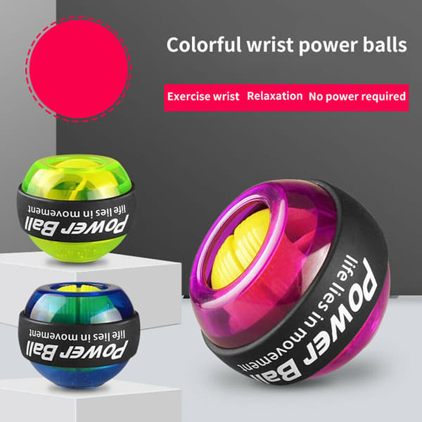 LED Håndleddstrener Powerball Armstyrker Håndleddsøvelse Ba Blue