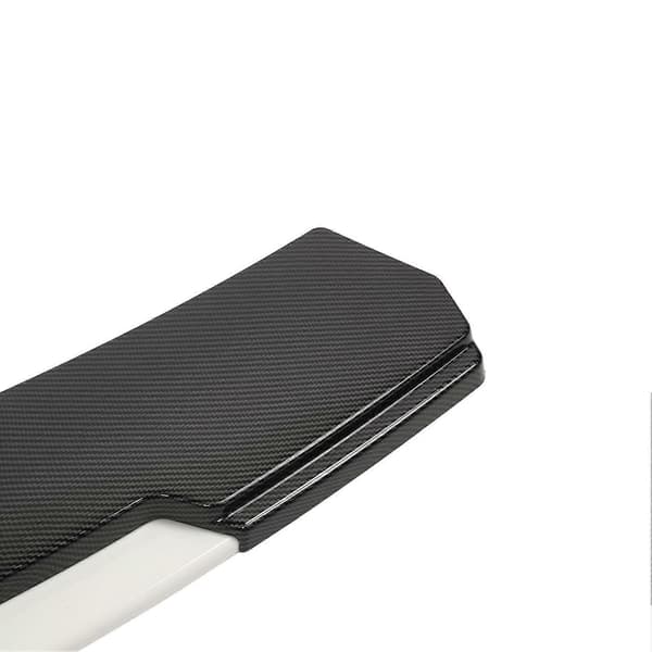 Front Bumper Splitter Kulfiberstil Bumper Spoiler Diffuser 170 cm Længde Erstatning for Toyota Corolla Hvid Læbe