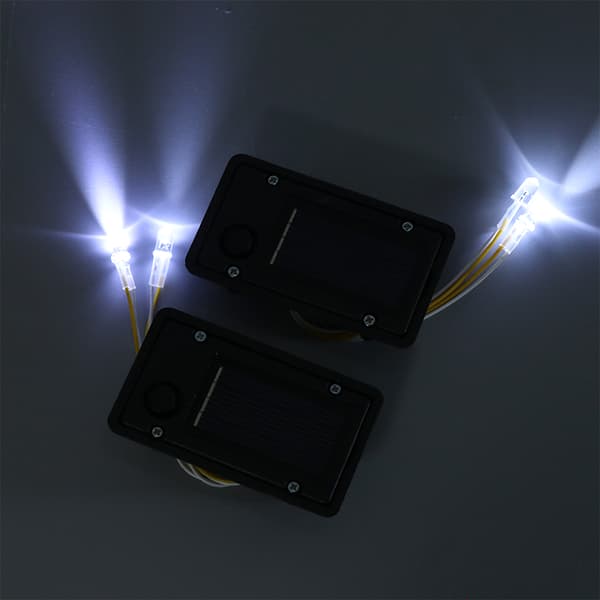 2 KPL Kontti Hem Solar -lamppu Riippuva Lyhty Led-tarvikkeet Black