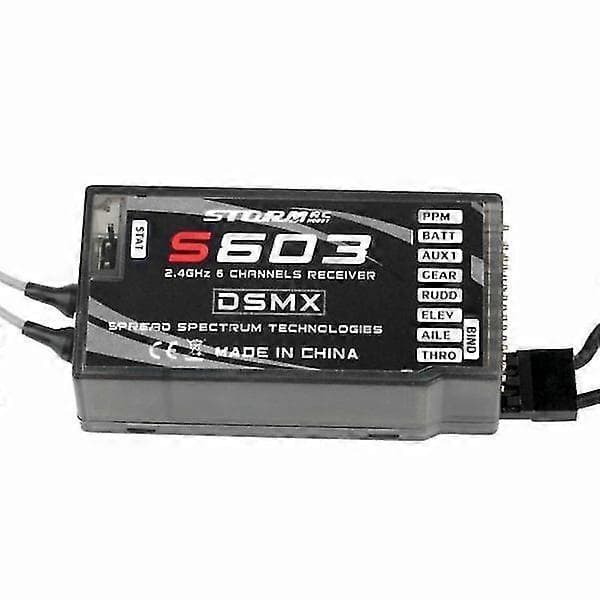 2.4G 6CH S603 RC-mottaker støttet JR Spektrum DSM-X DSM2-sender