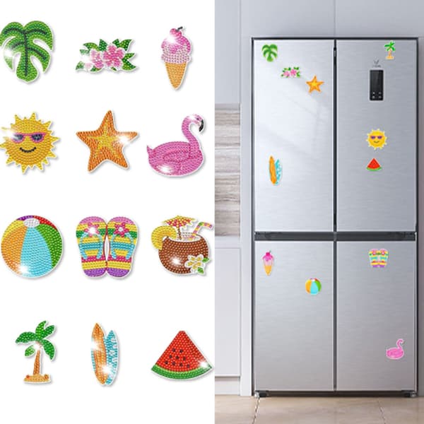 Diamantmålning Kylskåpsmagneter Diamantmålningssatser