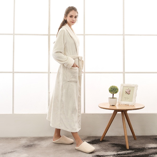 XL Størrelse Efterår og vinter lang og plus size flannel