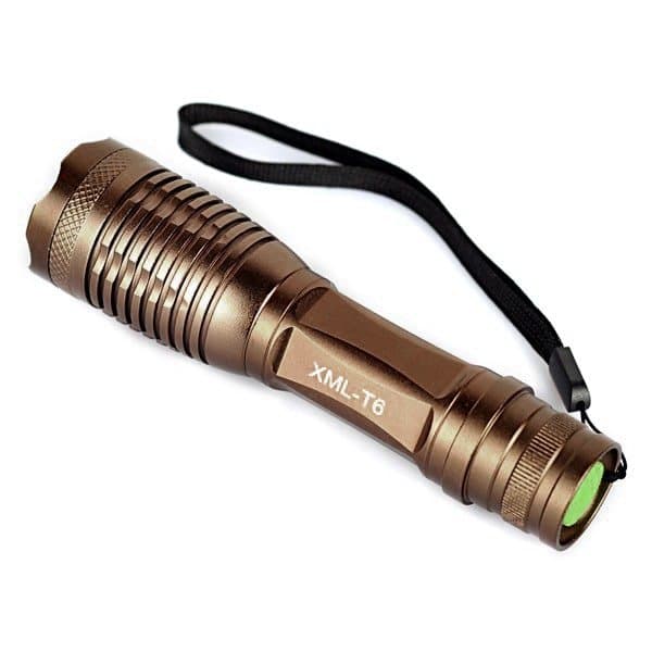 LED Lommelygte XM-L T6 - 2000 LM gold