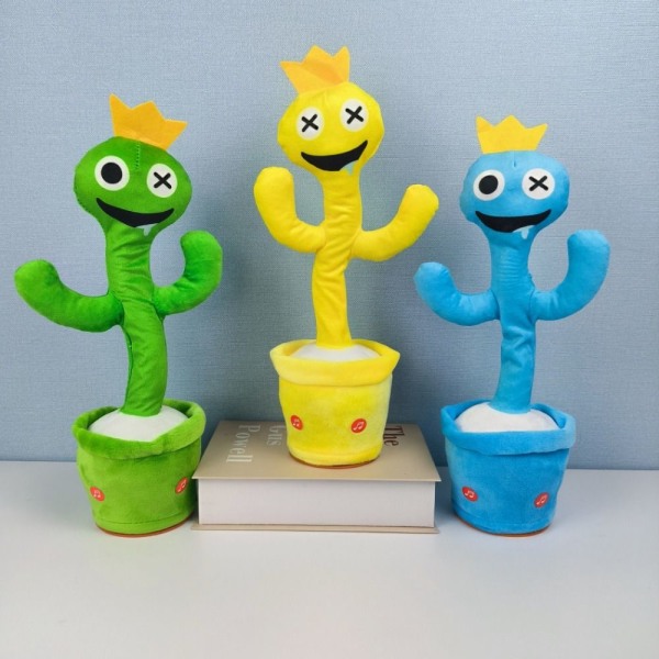 Rainbow Friends Pehmolelu Loistava Laulu Pyörivä Tanssilelu Vihreä green