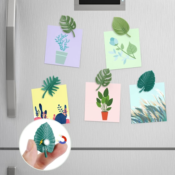 Køleskabsmagneter, Monstera Plante Køleskabsmagneter Dekorative, 12 stk