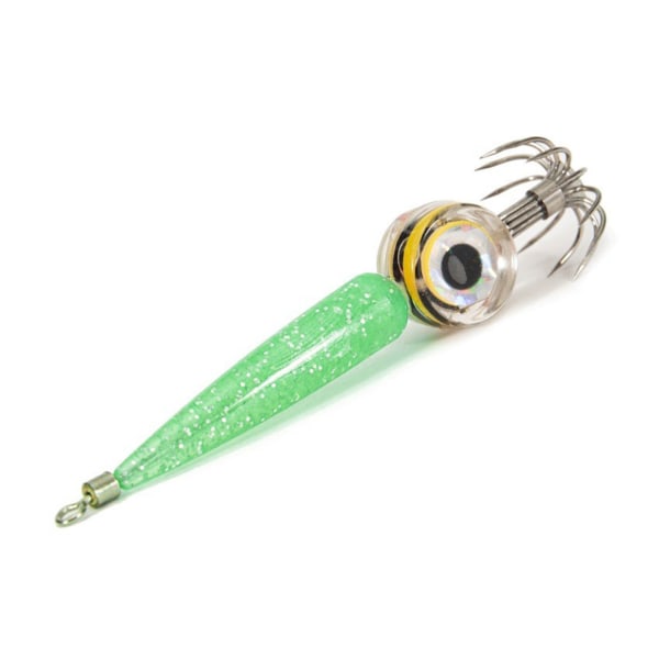 LED Räkfiske Lure Bläckfisk Jig Konstgjorda räkor Lockar Fiske Bläckfisk Krok Animerade fiskebeten Presenter för män, pojke Red