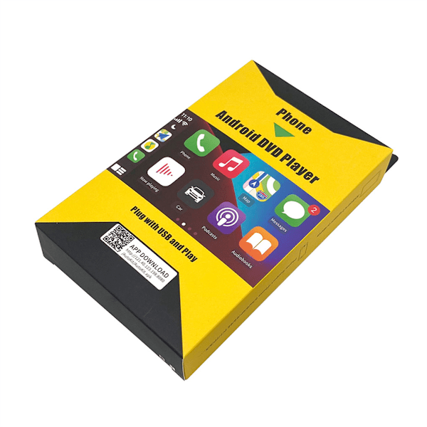 til Carlinkit Kablet & Trådløs til Carplay Android Auto til Dongle Tablet Black