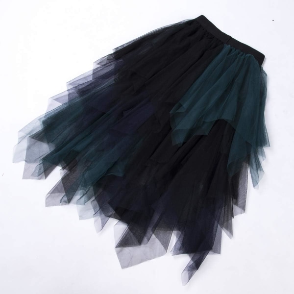 Kvinnor Tutu Tyllkjol Hög midja Mesh Tiered Layered Halv