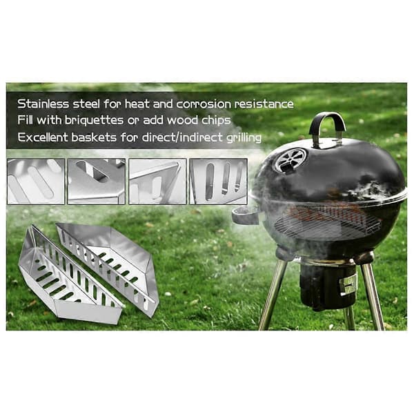 Udendørs BBQ Galvaniseret Plade BBQ Grillværktøj Kul BBQ Kulkurv 0,6 mm