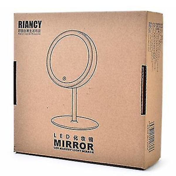 Spejl badeværelsesbord Multifunktionelt makeupspejl Led makeupspejl Natbord med lampe Natbord