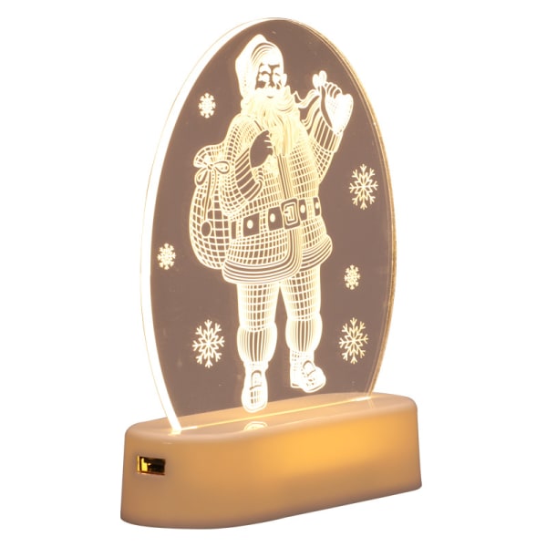 Akryl jule LED-lys, dekorative lys, Holiday Decorati
