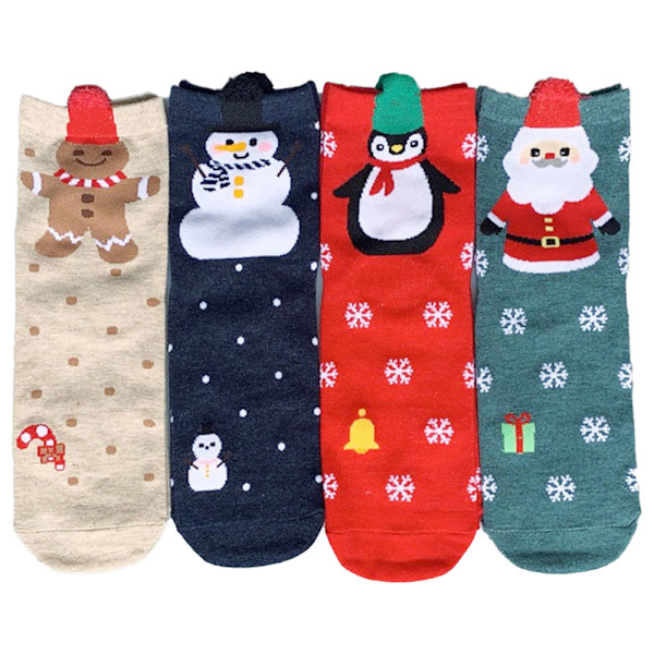 Julstrumpor, snögubbe presentförpackning Holiday strumpor style 3