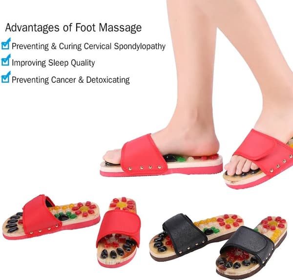 Massagetofflor (39-40) Magnetisk terapi - Fotmassage
