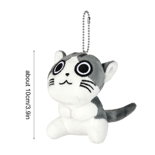 9CM Ca Cat Plysch fylld docka nyckelring