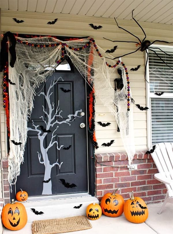 96 st Dekorativa 3D Fladdermöss - Skrämmande Halloween Fladdermöss Fönsterdekor