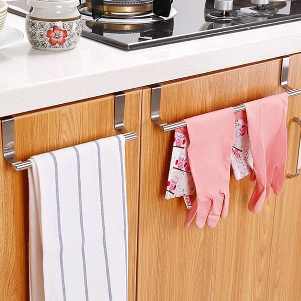 ##/Handduksstång, handdukstork för dörr utan borrning, handduk##/