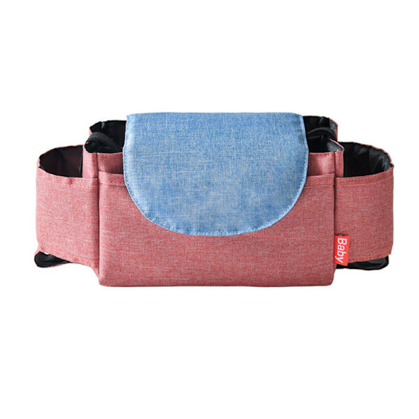 Barnevogn Organizer - Skulderstropp, passer for barnevogn Red
