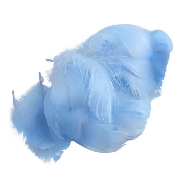 100 st flerfärgad fjäder för genomskinlig bobo-ballongfylld födelsedag bröllopsdekoration DIY-blomsterarrangemang null - A
