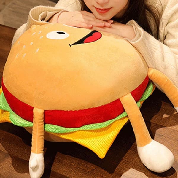 30 cm Simulation Hamburger Duk Hudvenlig Sød Hamburger Plys Gave