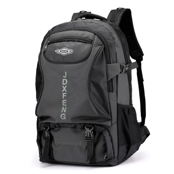 60L vattentät vandringsryggsäck Sport Skolryggsäck Stor utomhusklättringsväska Unisex Camping Trekking Resor för män kvinnor Grey 50 - 70L