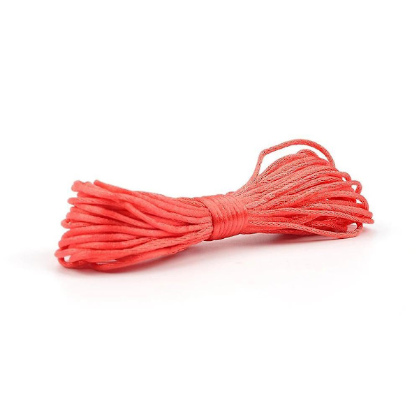 Nylon til fremstilling af halskæder til tænder Satinsnore Sutteklips kæde scarlet red