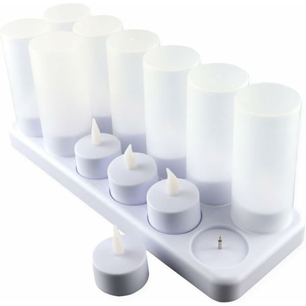 Uppladdningsbart LED-ljus 12st Blinkande LED El-ljus med