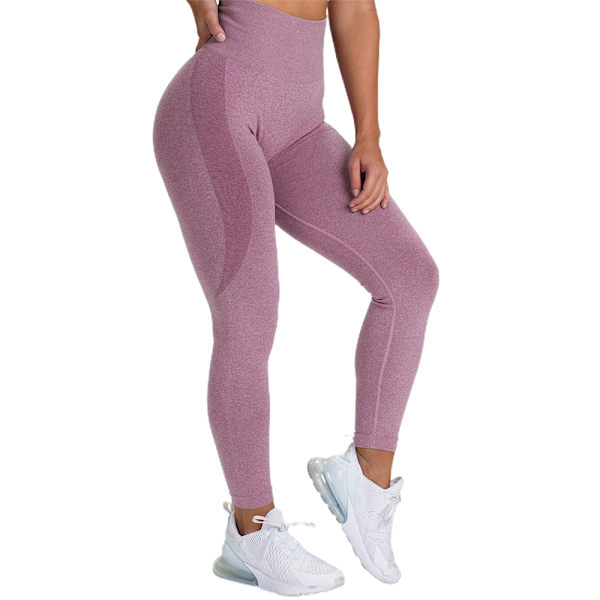 Kvinnor Tight Yoga Byxor Gym Outfits Träningskläder Fitness port purple S