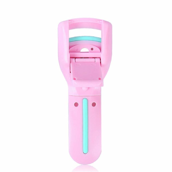 2 st Bärbar plast ögonfransböjare Mini Professionella ögonfransar Curling Refill Gummi Pad Clips För professionella ögonfransar Curler Tool, Rosa B