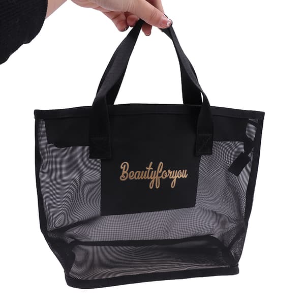 Makeup Brush Travel Case Kosmetisk toalettväska Organizer Mesh K SET