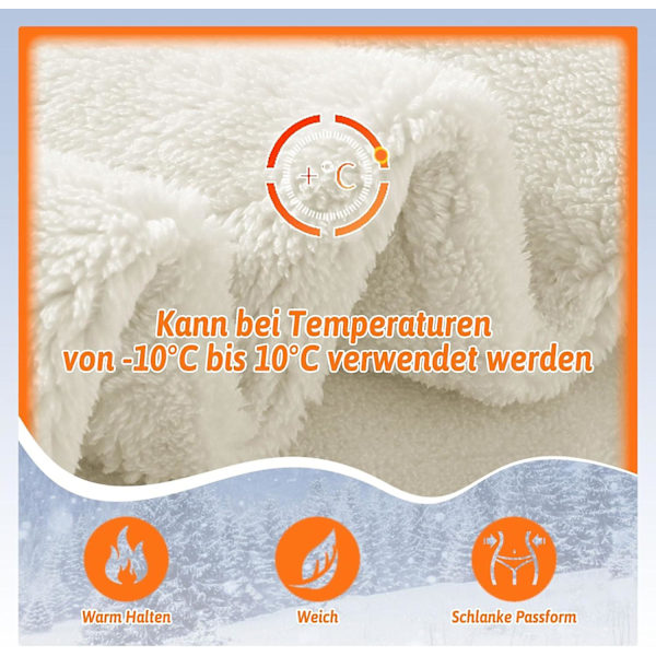 Lämpimät naisten collegehousut, vuoratut, 2 taskua, kiristysnyöri, talvifleece korkea vyötärö, pitkät urheiluleggingsit, treenihousut, vapaa-ajan housut, S beige qd beige XL
