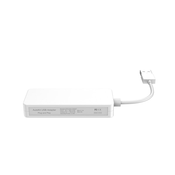 för Carlinkit Wired & Wireless för Carplay Android Auto för Dongle Tablet White