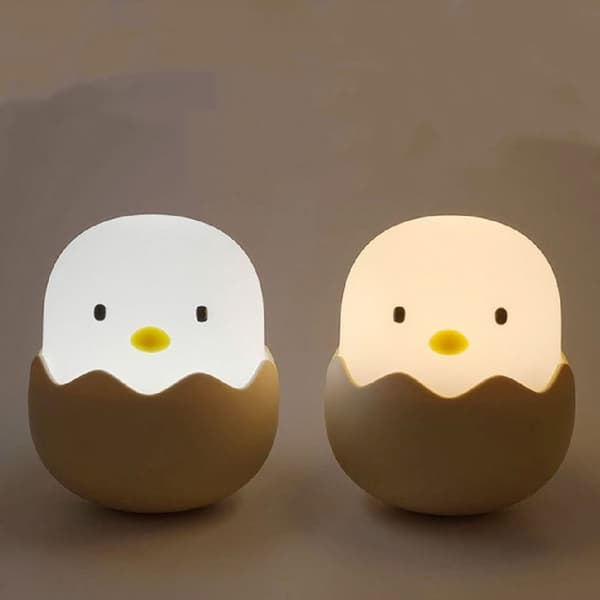 Klapp Lampe USB Nattlampe HVITT LYS HVITT LYS