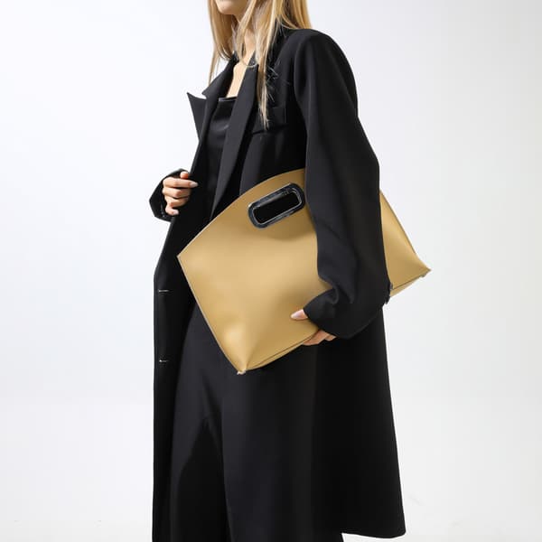 2-delt mor og barn taske, khaki dame skuldertaske, stor c