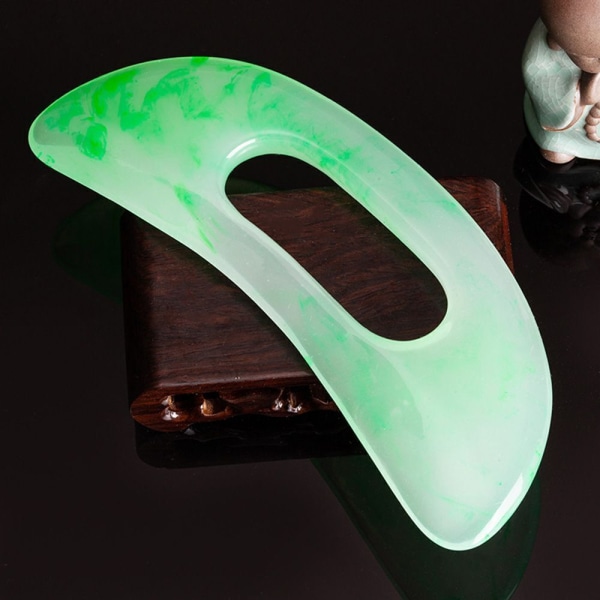 Large Body Sculpting Dränage Lymfatisk Massager Skrapande Gua Sha Massage Tool Green
