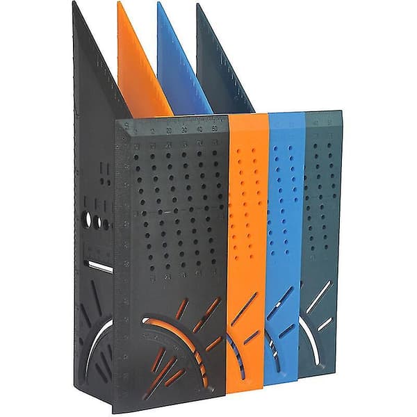 3d Regular Square Layout Mitre 45 90 Metrisk Regel - Model: Blå