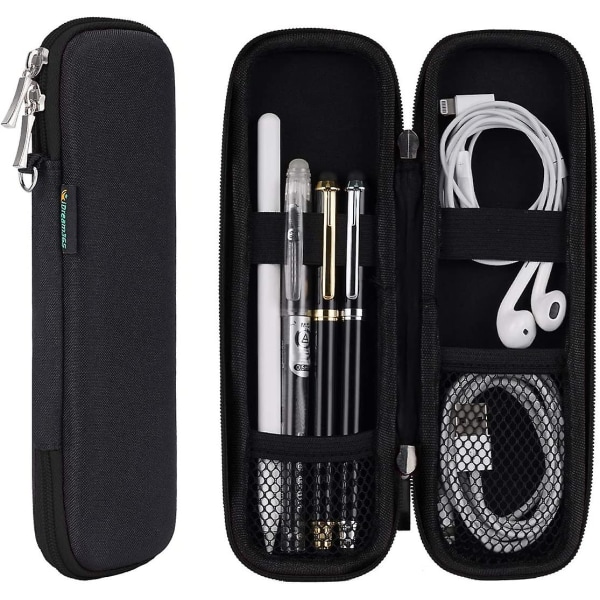 Z Apple Case Hållare-hårt skal Apple Pennhållare-tunnt Case För Apple Pencil, reservoarpenna, kulspetspenna, stylus Penna-svart/varm rosa Black Pencil Case