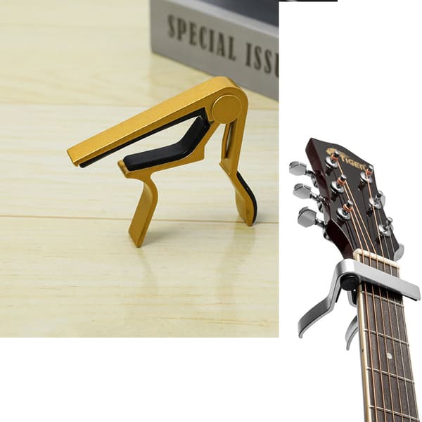1 stk (gull, ca. 8,5 * 8 cm) Universal krom capo, kompatibel med