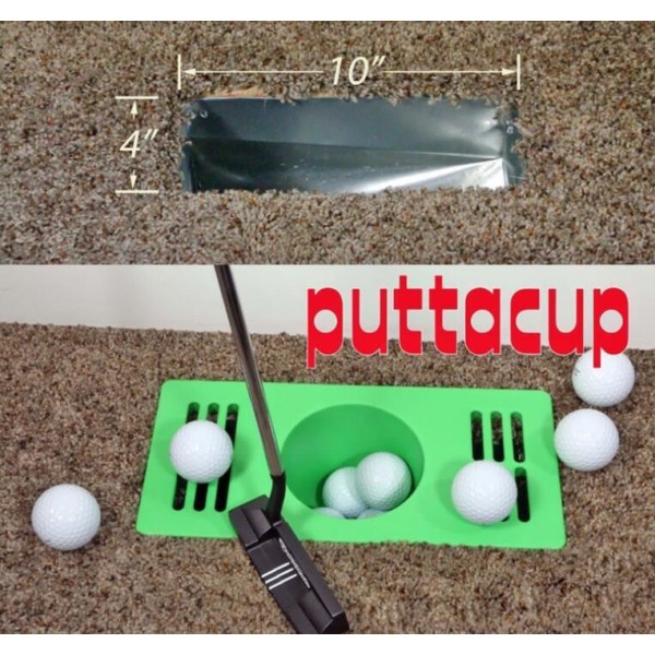 Tillbehör för golfbollar med 2 st golfhål Green